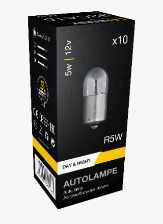 Лампа R5W 12V (5W) CARBERRY  32CA15