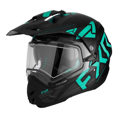 Шлем с подогревом визора FXR TORQUE X TEAM Black Mint 230635-1052-04 (Размер XS) Размер XS
