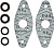 Комплект прокладок мощностного клапана BRP Ski-Doo Skandic Grand-Touring MXZ Summit 420250239 420430110 420950732 09-719114