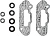 Комплект прокладок мощностного клапана снегохода BRP Ski-Doo 800 600 E-Tec P-Tec 420430032 420950730 420431380 420931765 09-710303E