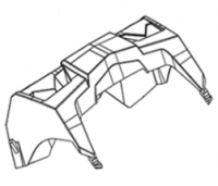 Крышка выноса радиатора для BRC X-TERRA CT 1000 06K01800000