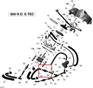 Датчик клапана SkiDoo Summit GSX Renegade Skandic 800 600 420660545 420660543