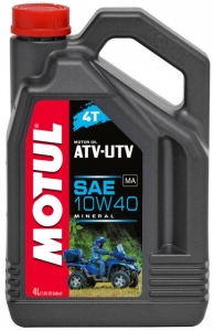 Моторное масло минеральное Motul ATV-UTV 10W40 4T 1L 4L 105878 105879