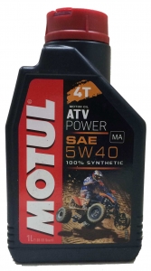 Моторное масло синтетическое Motul ATV Power 5W40 4T 1L 4L 105897 105898