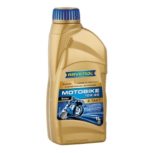 Моторное масло RAVENOL Motobike 4-T Ester 10W-60 (4 литра) 1171104-004-01-999