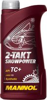 Масло для снегоходов 2-х тактное синтетическое Mannol Snowpower 1Л 1430 