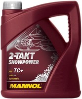 Масло для снегоходов 2-х тактное синтетическое Mannol Snowpower 4Л 1431