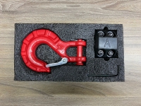 Крюк для лебедки в комплекте с ограничителем (красный) HOOK-R