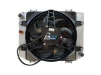 Радиатор охлаждения двигателя в сборе с вентилятором квадроцикла ODES 1000 Mud Pro 21051103601