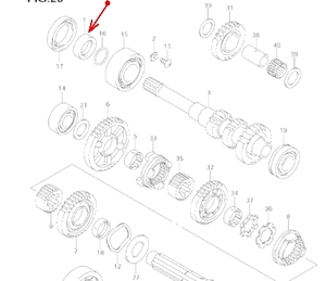 Втулка коробки передач / вариатора Suzuki Kingquad 750 21102-31G00