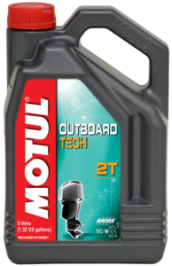 Масло для лодочного мотора Motul Outboard Tech 2T Technosynt 5L 101728
