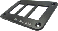 Панель алюминиевая для 3-х кнопок переключений (клавиши) pk3al