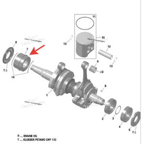 Подшипник коленвала Skidoo 850 Etec 420832130