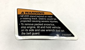Наклейка безопасности снегохода BRP Ski-Doo MXZ Summit Renegade 516005057