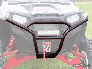 Бампер передний спортивный черный квадроцикла Polaris RZR XP 900 800 S 570 Super ATV FB-P-RZR11-R