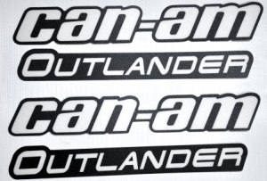 Комплект наклеек на расширители арок квадроцикла BRP Outlander G2 704905083 704904338 704904899 704904920 704903498