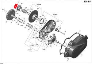 Звезда коронки вариатора для квадроцикла BRP CanAm Outlander Quest 800 650 500 400 L450 711627582 420627582 420627586