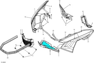 Изолятор для снегохода BRP Ski Doo EXPEDITION 1200 600 502007002