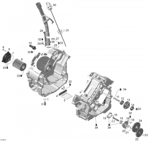 Масляный щуп для снегохода SkiDoo Expedition LEGEND Skandic V800 420956936