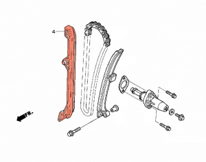 Башмак цепи ГРМ квадроцикла Honda TRX 680 650 Pioneer 700 14515-HN8-003