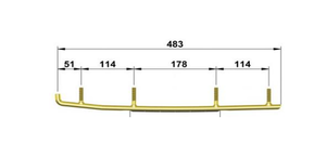 Коньки 3S для Arctic Cat Bearcat 570/660 0703-360 / 1703-219 / 1703-221 / 1703-003 / EAT3-9750 / WAT-9750 9310-03 9310-04 3S - кант 16см