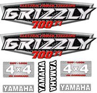 Комплект наклеек для Yamaha Grizzly 700 до 2014 43P-2173E-00-00 43P-2173E-00-00 5KM-2173B-00-00 3B4-2163G-90-00 3B4-2163G-80-00 3B4-2163G-90-00 3B4-2163G-80-00 DC700