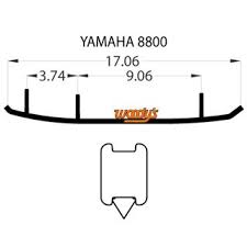 Коньки для снегохода Yamaha Woodys Extender III EYV3-8800-1 8KC-F3732-00-00