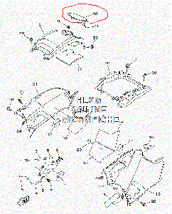 Лючок бензобака Yamaha grizzly 700 3B4-2177B-00-00