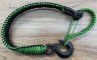 Трос-удлинитель из паракорда для лебедки зеленый черный (черный крюк) PRD-B-GR B