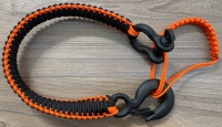 Трос-удлинитель из паракорда для лебедки оранжевый черный (черный крюк) PRD-B-OR B