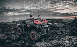 Канистры на передний багажник с площадкой для Can-Am Outlander G2 GKA TessFuelG2Black TessFuelG2Red Красные