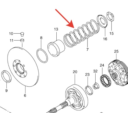 Пружина вариатора квадроцикла Suzuki 750 500 KingQuad 21243-09F52