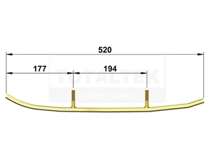 Коньки оригинальные для снегоходов Ski-Doo Expedition Skandic 605352643 605348424 605349310 605349311 605352283