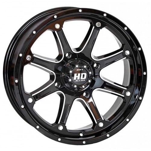 Диск квадроцикла BRP Can-Am HD4 12x7 (4х137 (ET+10) 5+2 Gloss Black Mach) 12HD407