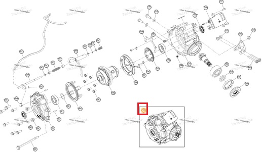 Передний редуктор для BRP Can-Am Outlander G3 850 XMR | 1000 705403639 705403819