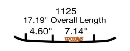 Коньки (16см) для снегохода Polaris IQ Widetrak Indy 550 RMK Switchback Widetrak LX 2875723 EPI3-1125 WPI-1125 9045-03