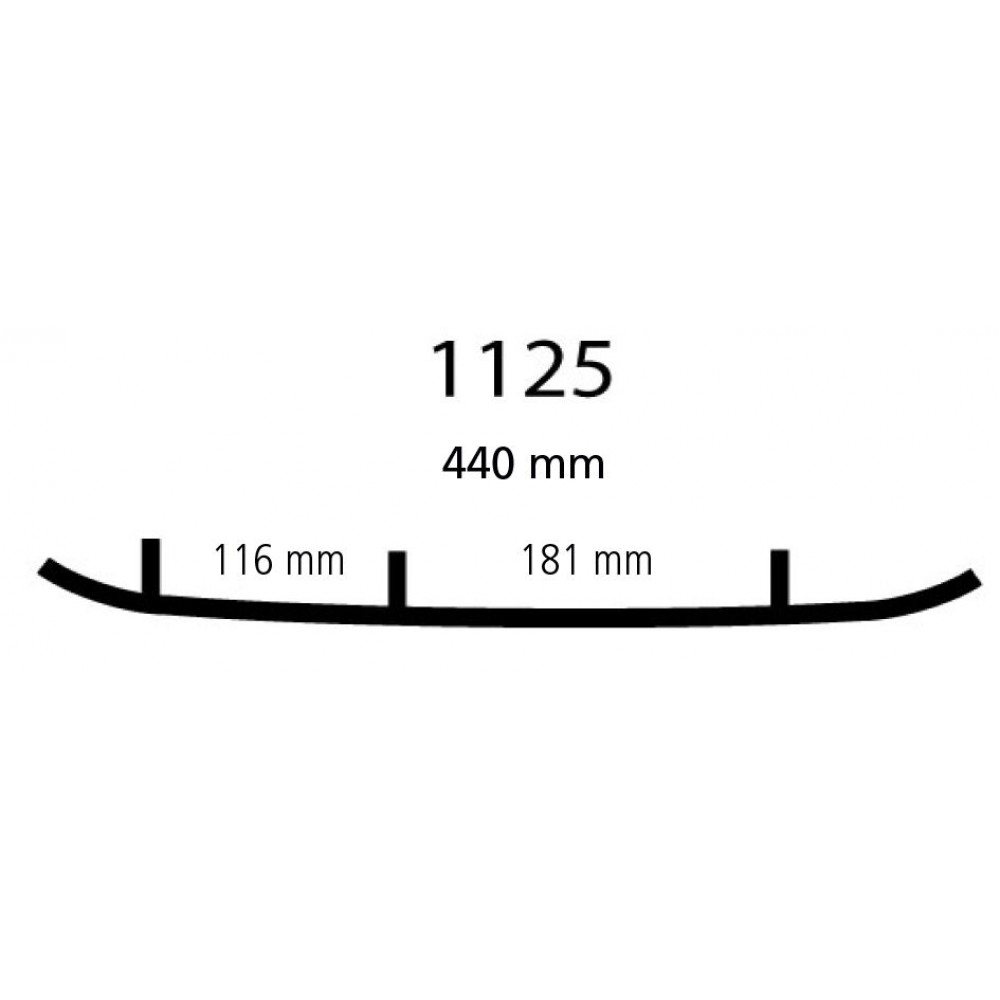 Коньки 3S (подрез) для лыж снегохода Polaris IQ Widetrak Indy 550 RMK Switchback Widetrak LX Axys Pro RMK Voyageur 2875723 EPI3-1125 WPI-1125 9045-03