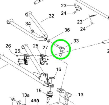 Шаровая опора снегохода BRP Ski-Doo 505071680 505072050