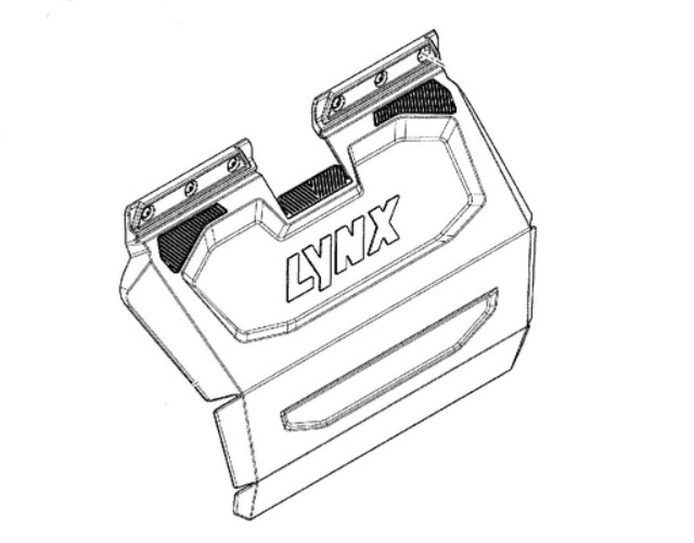 Брызговик для снегохода BRP Lynx Commander Ranger 2020+ 520002037