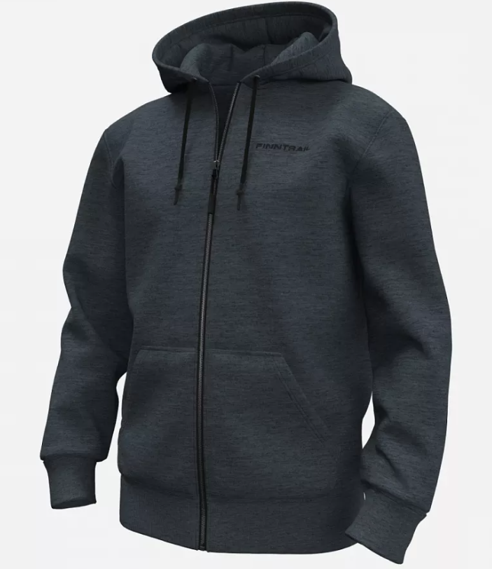 Худи Finntrail Logo Zip 6825 MiddleGrey Размер XL
