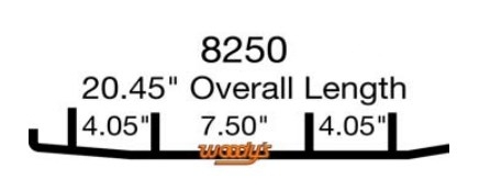 Коньки для лыж снегохода Woody's Ski Doo Lynx 8250-1  8" карбидовый кант