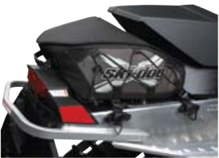 Сумка кофр на туннель Ski-doo REV, RT 307 см с чехлом на раму Черный   желтый 280000222