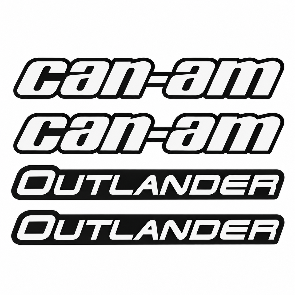 Комплект наклеек на расширители арок (White) для BRP Can-Am Outlander G2 704903498