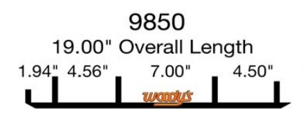 Коньки для лыж снегохода Woody's Arctic Cat EAT3-9850-1 WAT-9850-1 (1703-003) 4" карбидовый кант