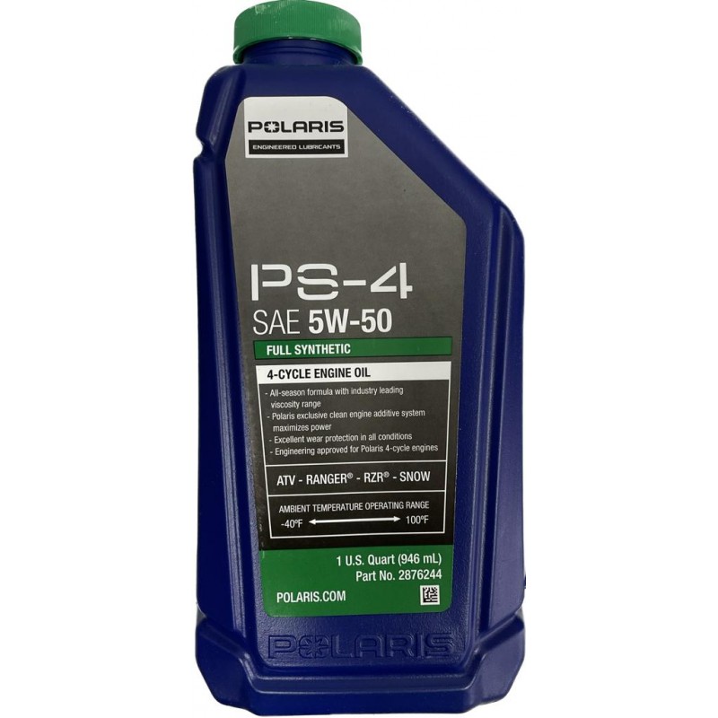 Масло моторное синтетическое 4Т (1L) для квадроциклов и снегоходов Polaris PS-4 502129 2876244 502484