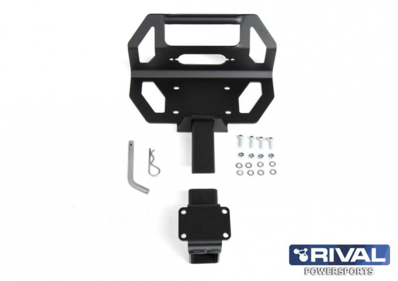 Площадка крепления лебедки Rival для снегохода с комплектом крепежа (50мм квадрат) 444.0063.1