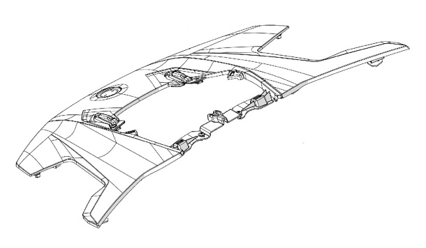 Капот (Legion Red, красный) для BRP Can-Am Maverick R 708500095