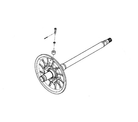 Приводной шкив вариатора для снегохода BRP Ski-doo Backcountry 600 E-Tec Sport 417127632