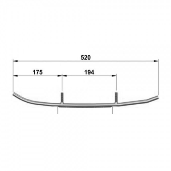 Коньки лыж усиленные (160 мм) Sledex для снегохода Lynx, Ski-Doo 605349311   605352283   605352643   ELX3-8350-1   WLX-8350-1 3345-03 SLD-0081-014