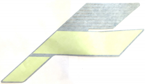 Наклейка левая боковая (Manta Green) для BRP Ski-doo Summit (2018) 516008457